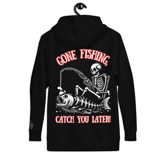 Fishing Skeleton, Fishing Tattoo, Fishing Tuna, Fishing Gifts, Fishing Hoodie for Man, Fishy hoodie, Husband Hoodie, Dad Gift, Unisex Hoodie