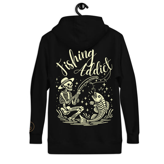 Fishing Straw hat Skeleton, Fishing Tattoo, Fishing Addict, Fishing Gift, Fishing Hoodie, Fishy hoodie, Husband Hoodie, Dad Gift, Unisex Hoodie
