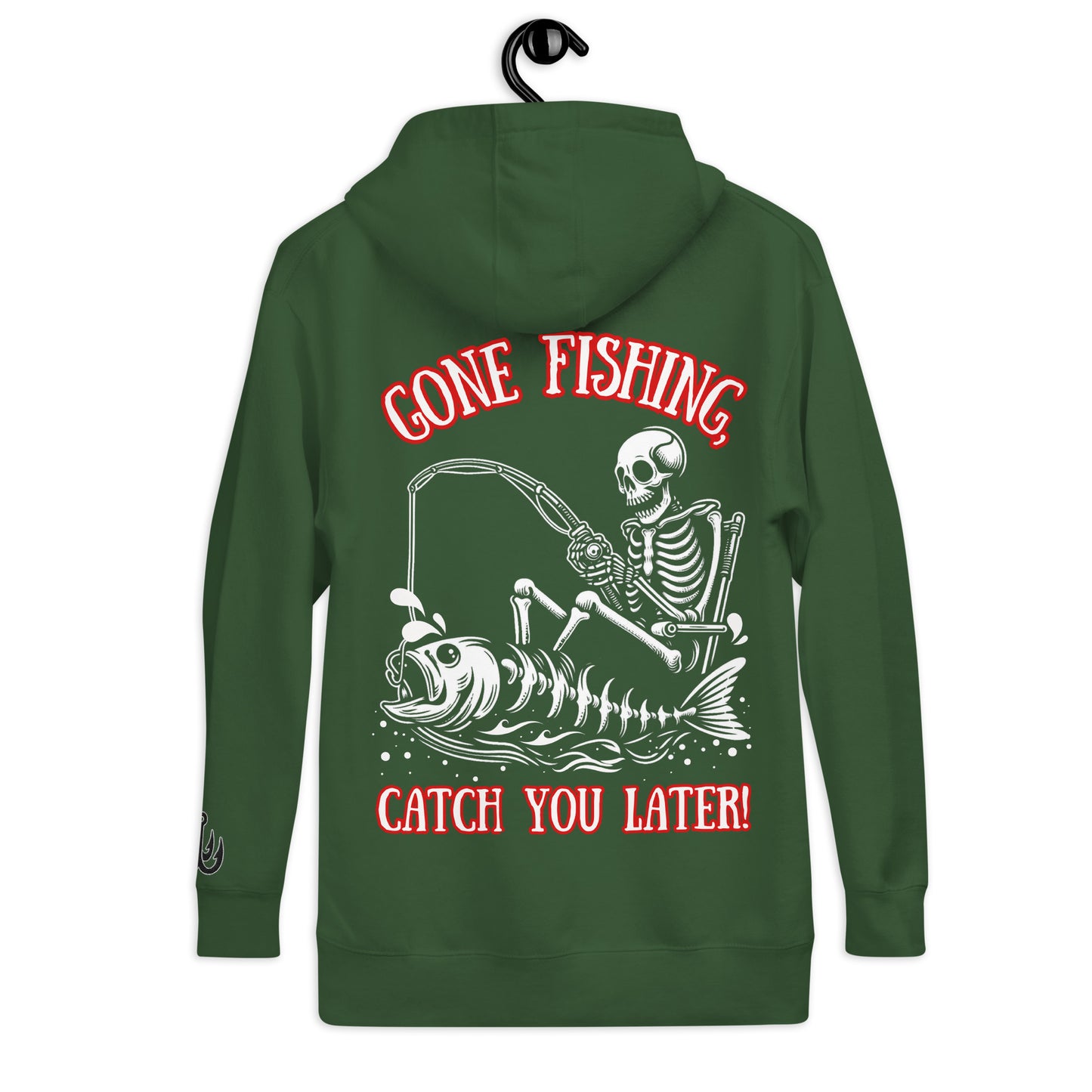 Fishing Skeleton, Fishing Tattoo, Fishing Tuna, Fishing Gifts, Fishing Hoodie for Man, Fishy hoodie, Husband Hoodie, Dad Gift, Unisex Hoodie