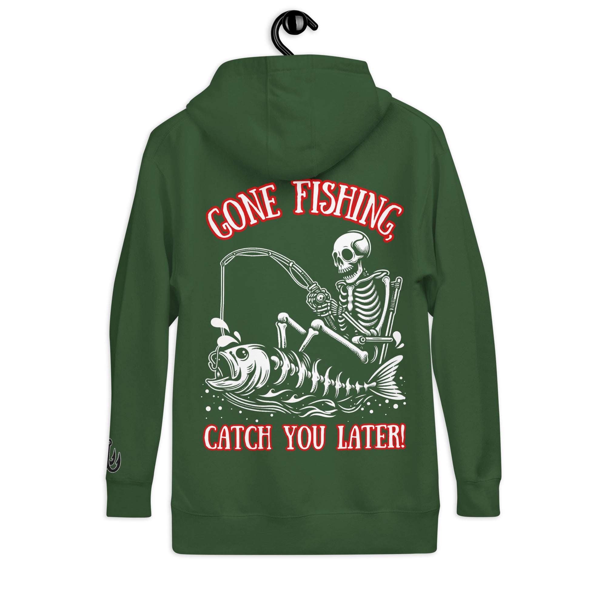 Fishing Skeleton, Fishing Tattoo, Fishing Tuna, Fishing Gifts, Fishing Hoodie for Man, Fishy hoodie, Husband Hoodie, Dad Gift, Unisex Hoodie