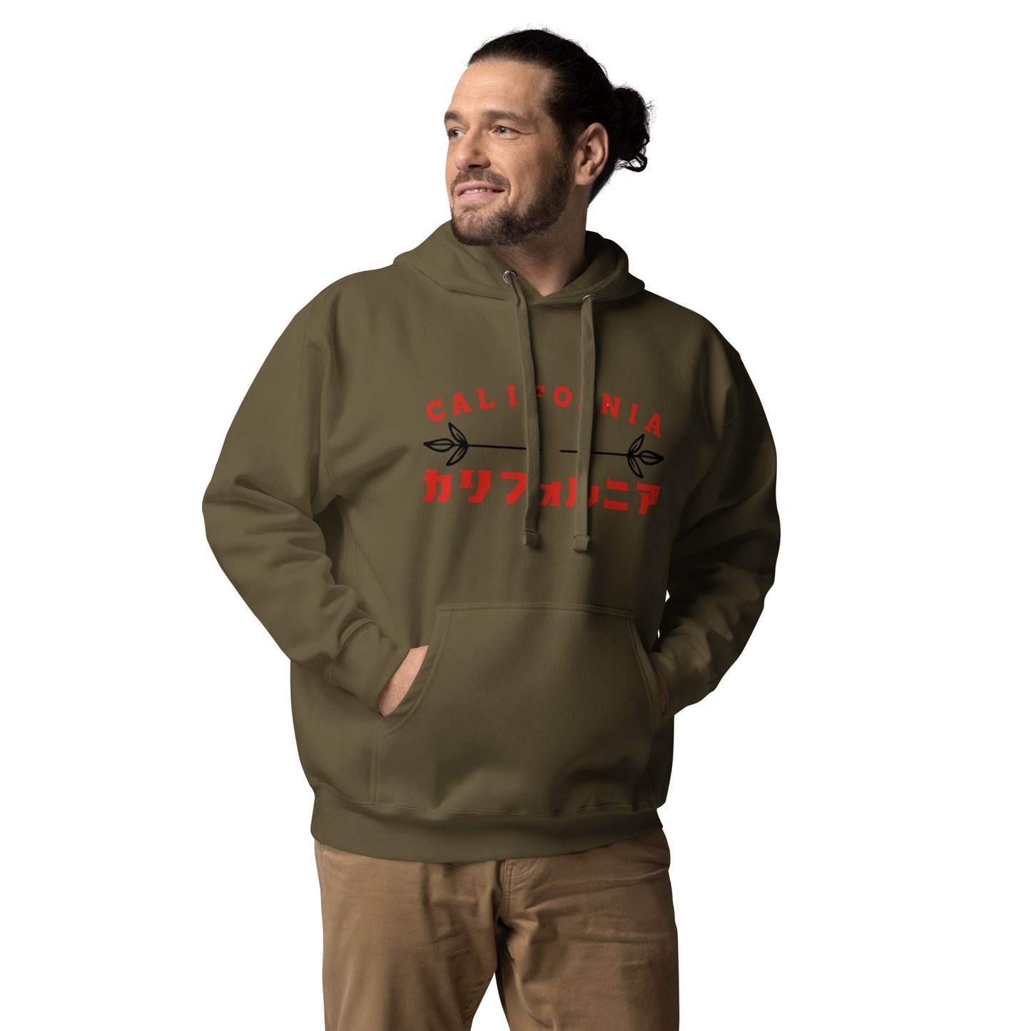 California Grizzly Bear Japanaese Katakana Unisex Hoodie
