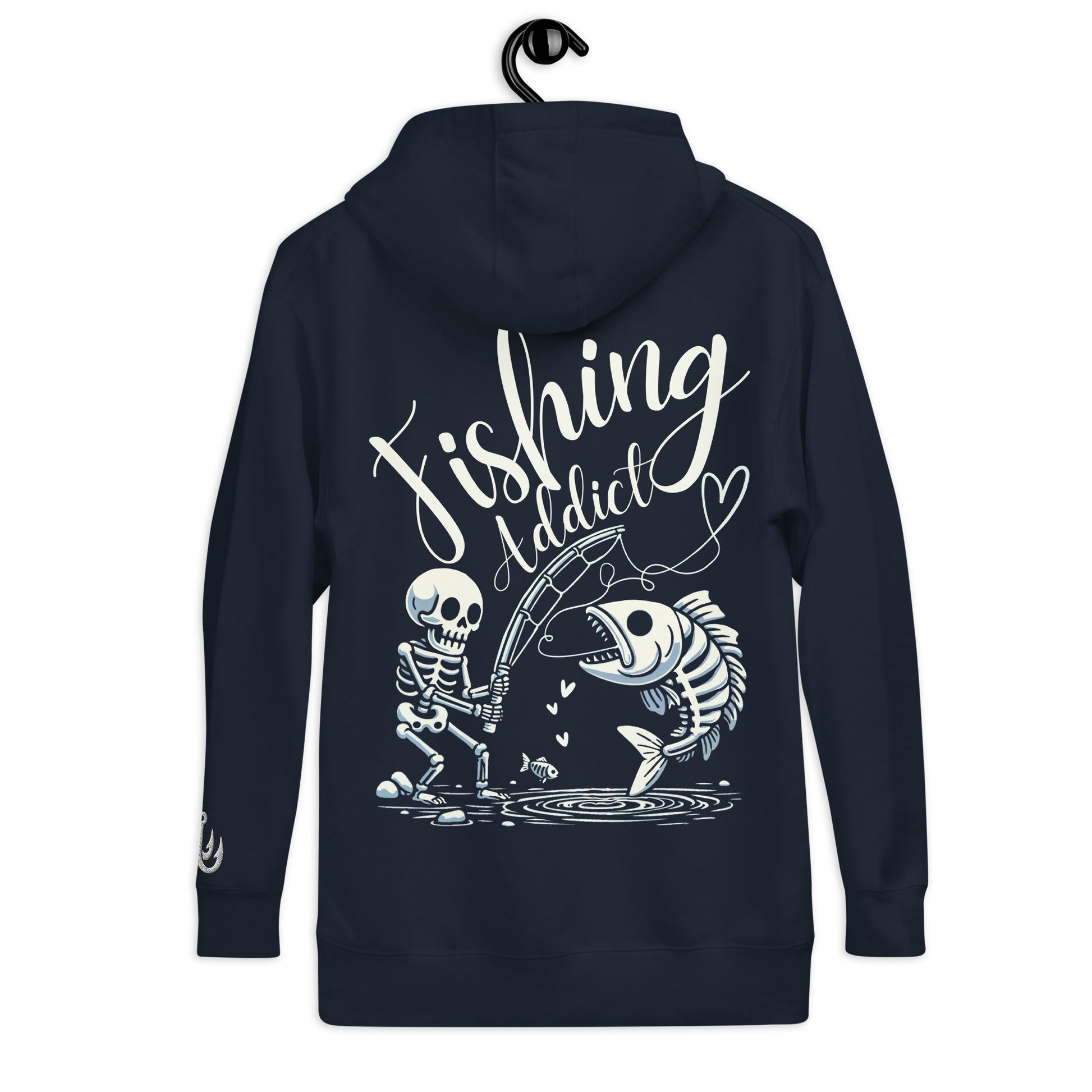 Fishing Skeleton, Fishing Tattoo, Fishing Addict, Fishing Gifts, Fishing Hoodie, Fishy hoodie, Husband Hoodie, Dad Gift,  Unisex Hoodie