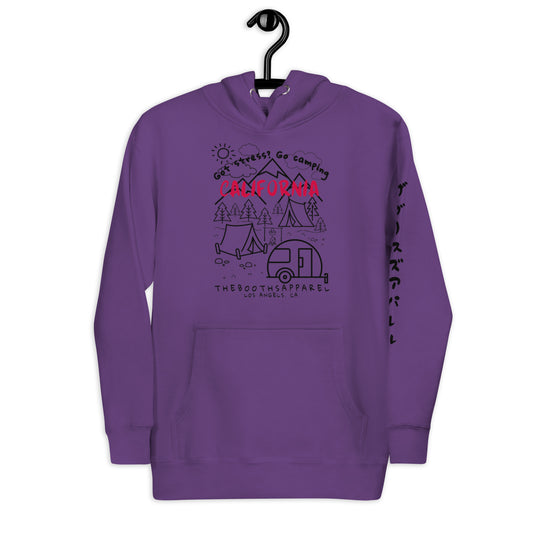 California Got Stress ? Got Stress Black sleeve Unisex Hoodie