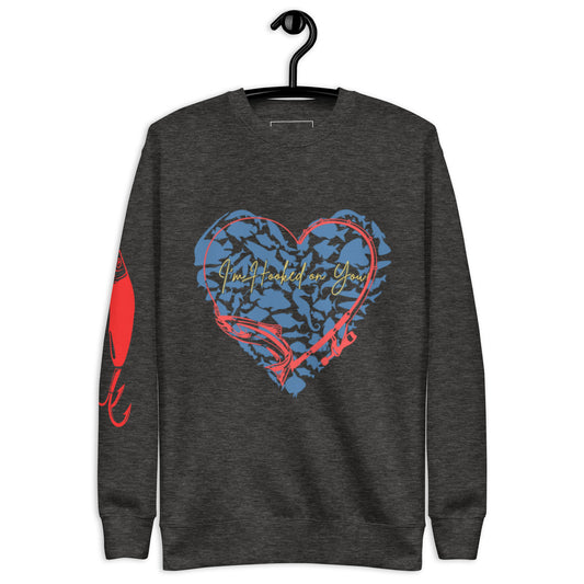 Heart Fishing  Unisex Premium Sweatshirt