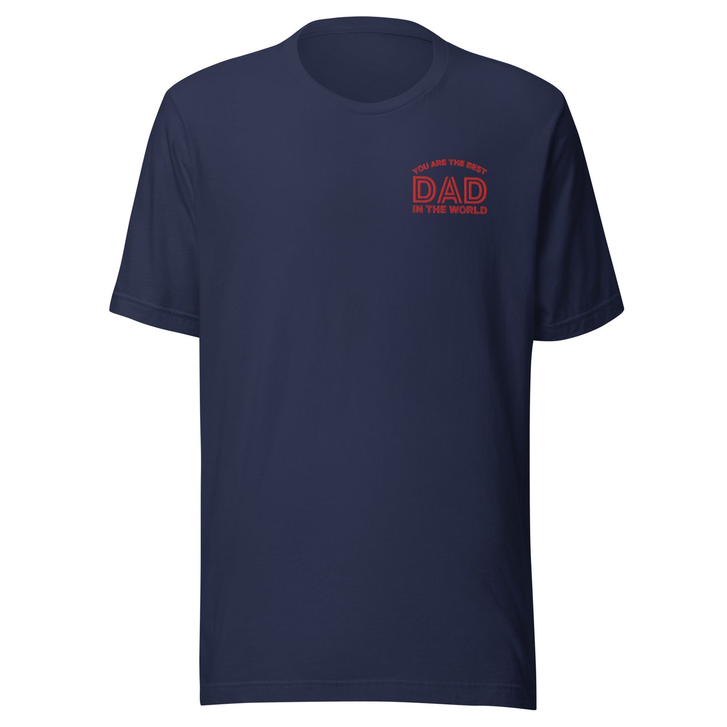 This T-shirt is simple yet stylish, with the embroidery “You are the best DAD in the world” on the chest. It’s made in the USA and would make an excellent gift for Father’s Day—whether for fathers, grandfathers, or stepfathers. The quality at this price point is exceptional, making it a great value! original design from TBA