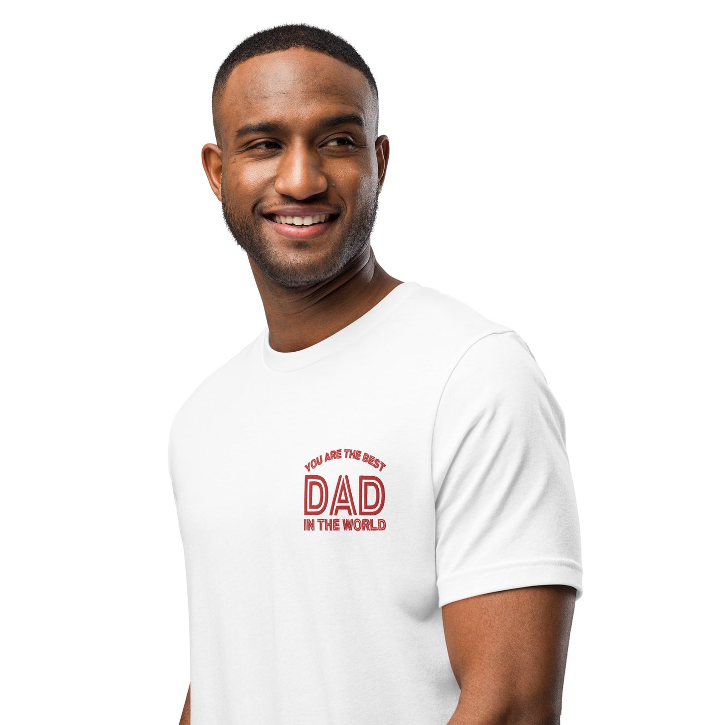This T-shirt is simple yet stylish, with the embroidery “You are the best DAD in the world” on the chest. It’s made in the USA and would make an excellent gift for Father’s Day—whether for fathers, grandfathers, or stepfathers. The quality at this price point is exceptional, making it a great value! original design from TBA