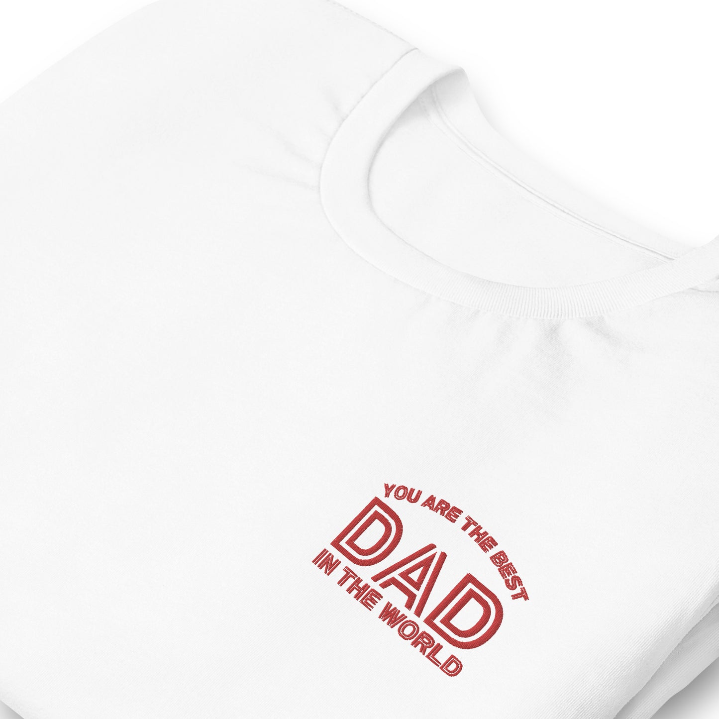 This T-shirt is simple yet stylish, with the embroidery “You are the best DAD in the world” on the chest. It’s made in the USA and would make an excellent gift for Father’s Day—whether for fathers, grandfathers, or stepfathers. The quality at this price point is exceptional, making it a great value! original design from TBA