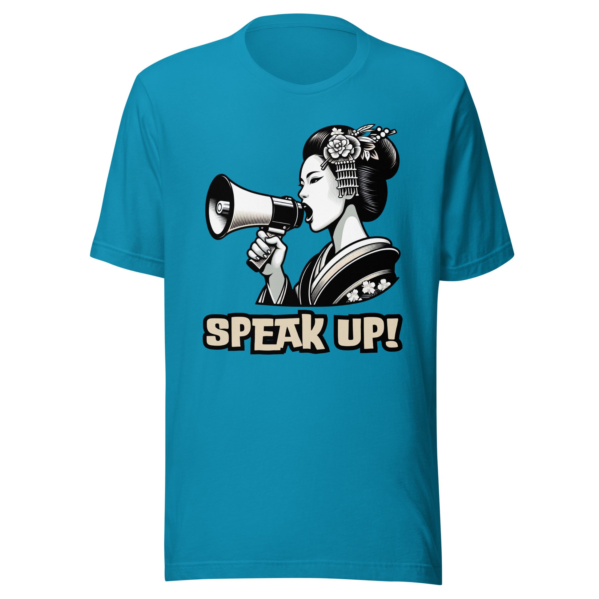 Speak Up, Kawai, Geisha girl, LGBTQ, gay pride, Against Bullying Tank, Protest tank, Human Rights, Advocacy Top, Japanese, 