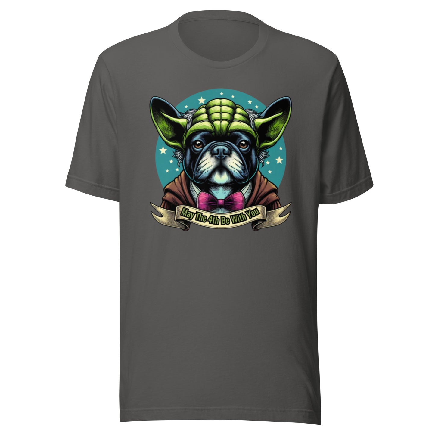 Star Wars Day, May The 4th Be with You, Yoda, Frenchie, French Dog, Grogu, Frenchie Gift , Frenchie mama, Unisex t-shirt