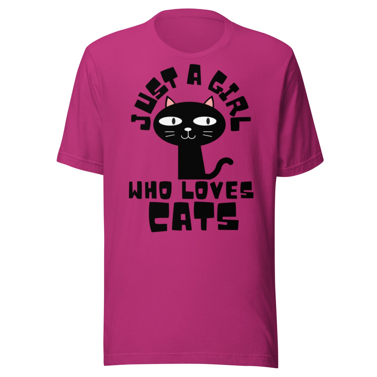 Just a Girl Who Loves Cats, Unisex t-shirt