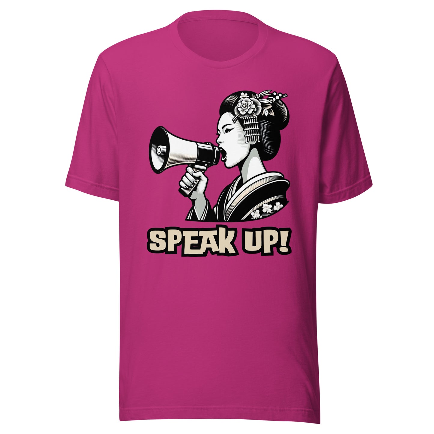Speak Up, Kawai, Geisha girl, LGBTQ, gay pride, Against Bullying Tank, Protest tank, Human Rights, Advocacy Top, Japanese, 