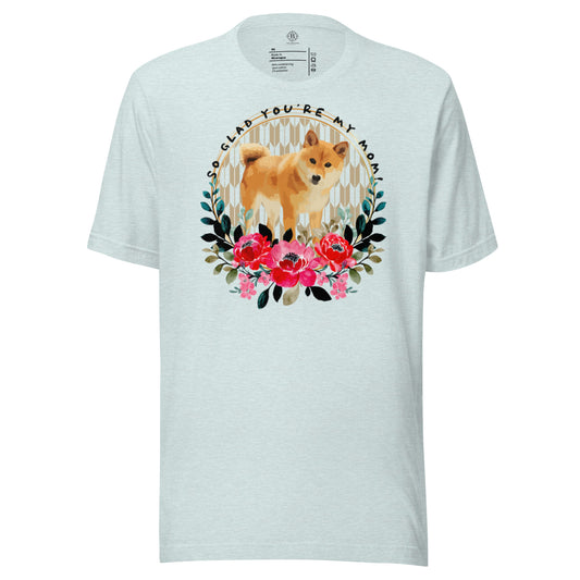 Shiba Inu Dog Japanese Letters Mom Unisex t-shirt