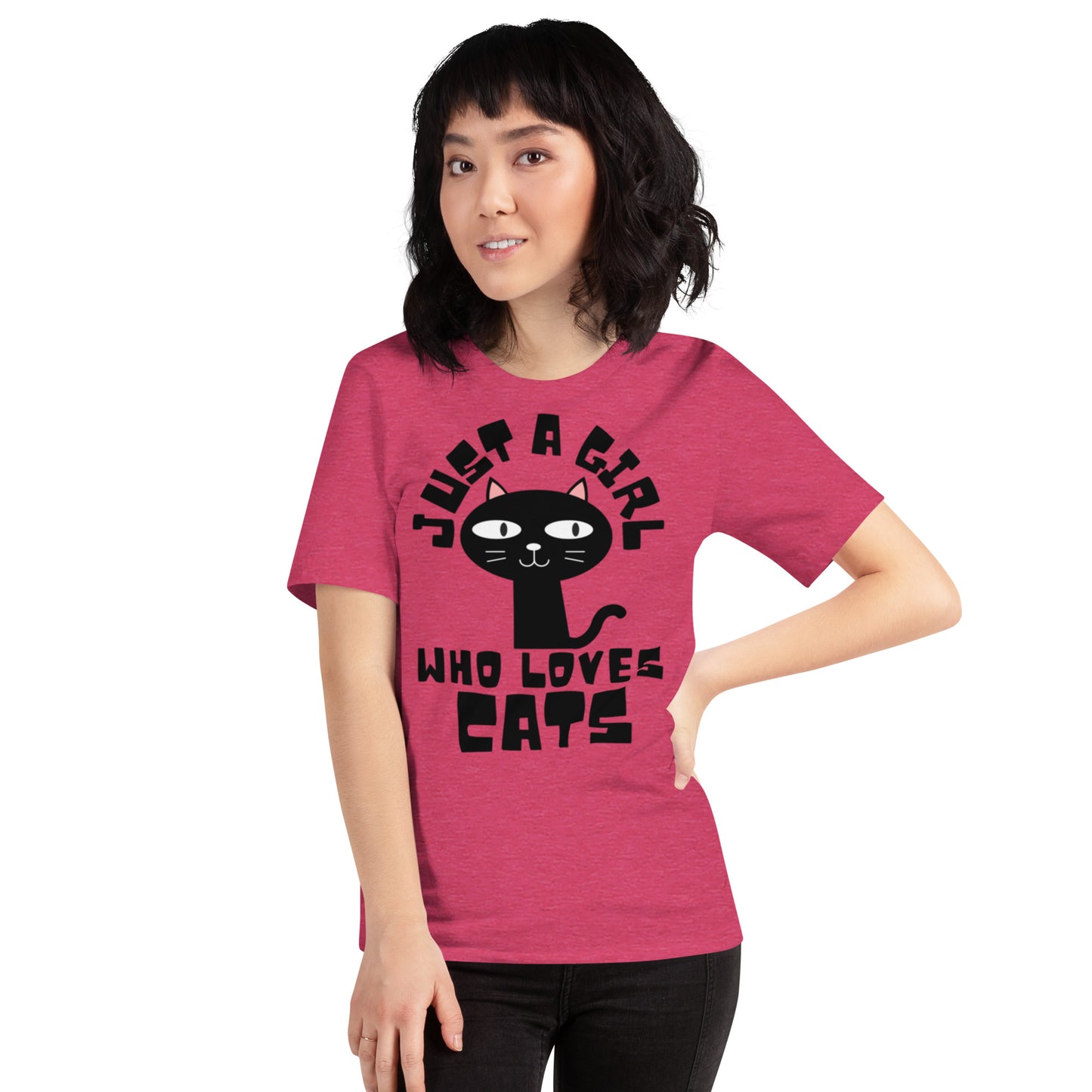 Just a Girl Who Loves Cats, Unisex t-shirt