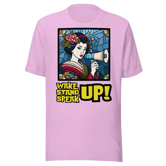 Wake Up Stand Up Speak Up, LGBTQ, Unisex gay pride, Against Bullying Tee, Protest shirt, Human Rights, Advocacy Top, Kawaii