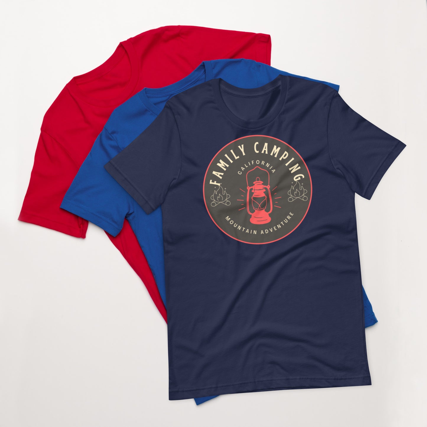 Family Camping CA Unisex t-shirt