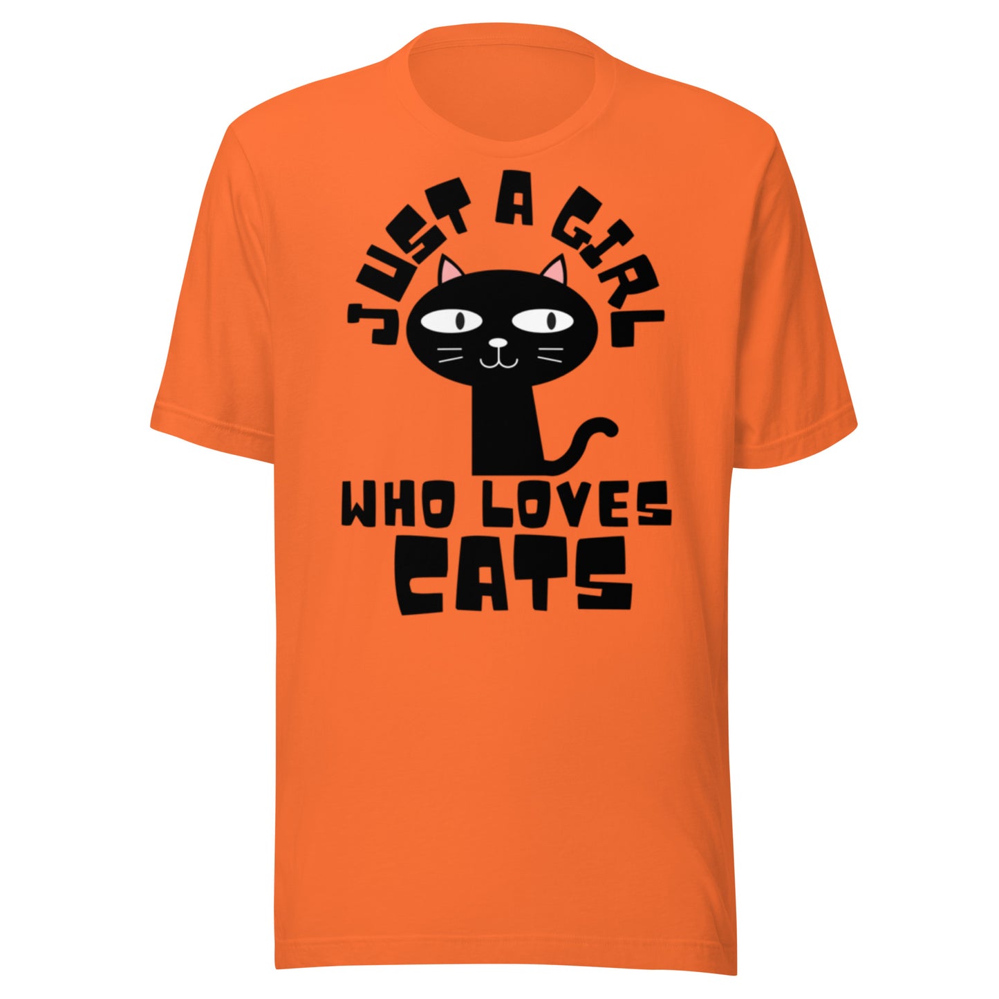 Just a Girl Who Loves Cats, Unisex t-shirt