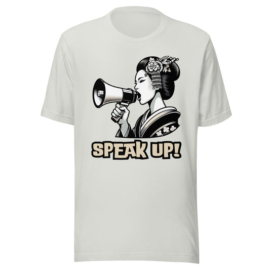 Speak Up, Kawai, Geisha girl, LGBTQ, gay pride, Against Bullying Tank, Protest tank, Human Rights, Advocacy Top, Japanese, 