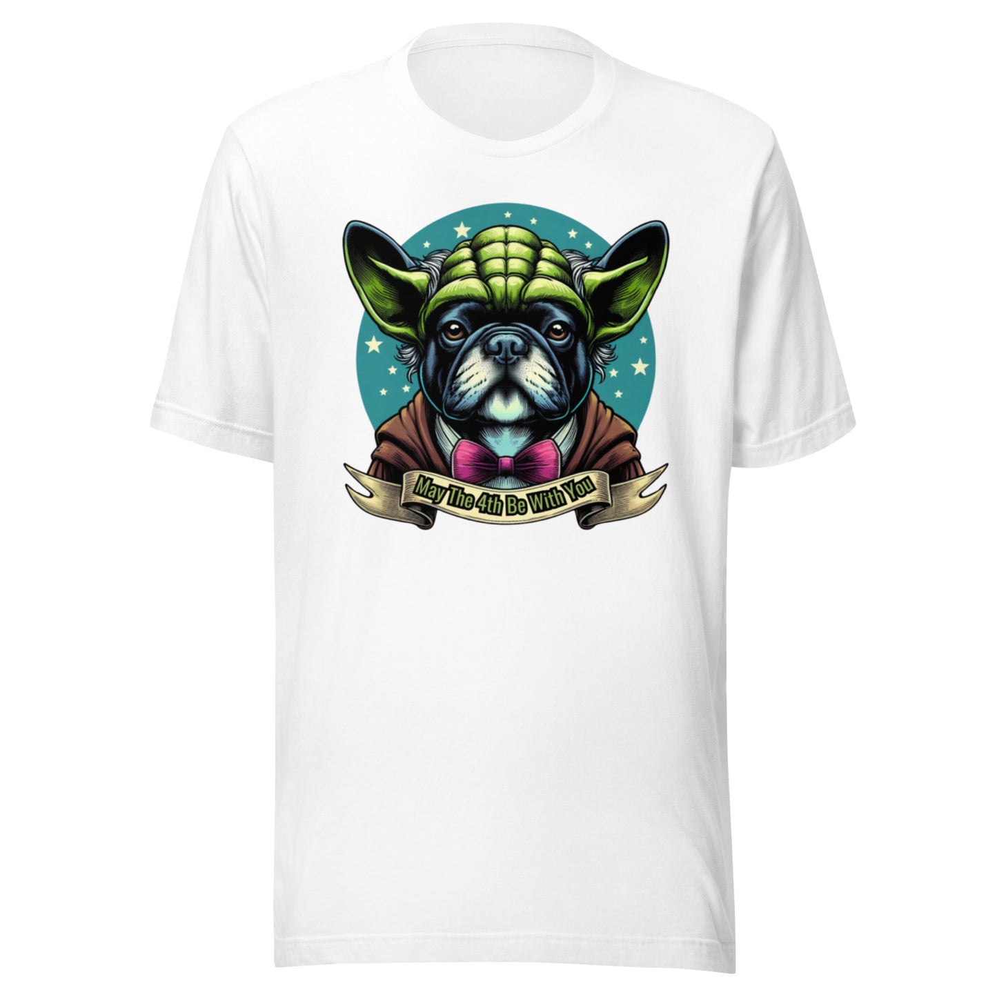 Star Wars Day, May The 4th Be with You, Yoda, Frenchie, French Dog, Grogu, Frenchie Gift , Frenchie mama, Unisex t-shirt