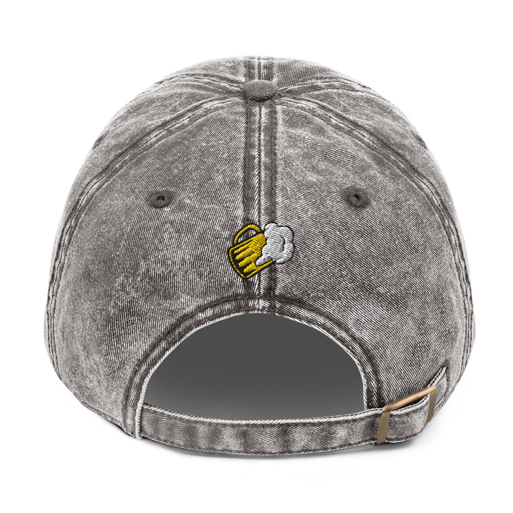 Don’t worry, be hoppy, Beer, Vintage Cotton Twill Cap