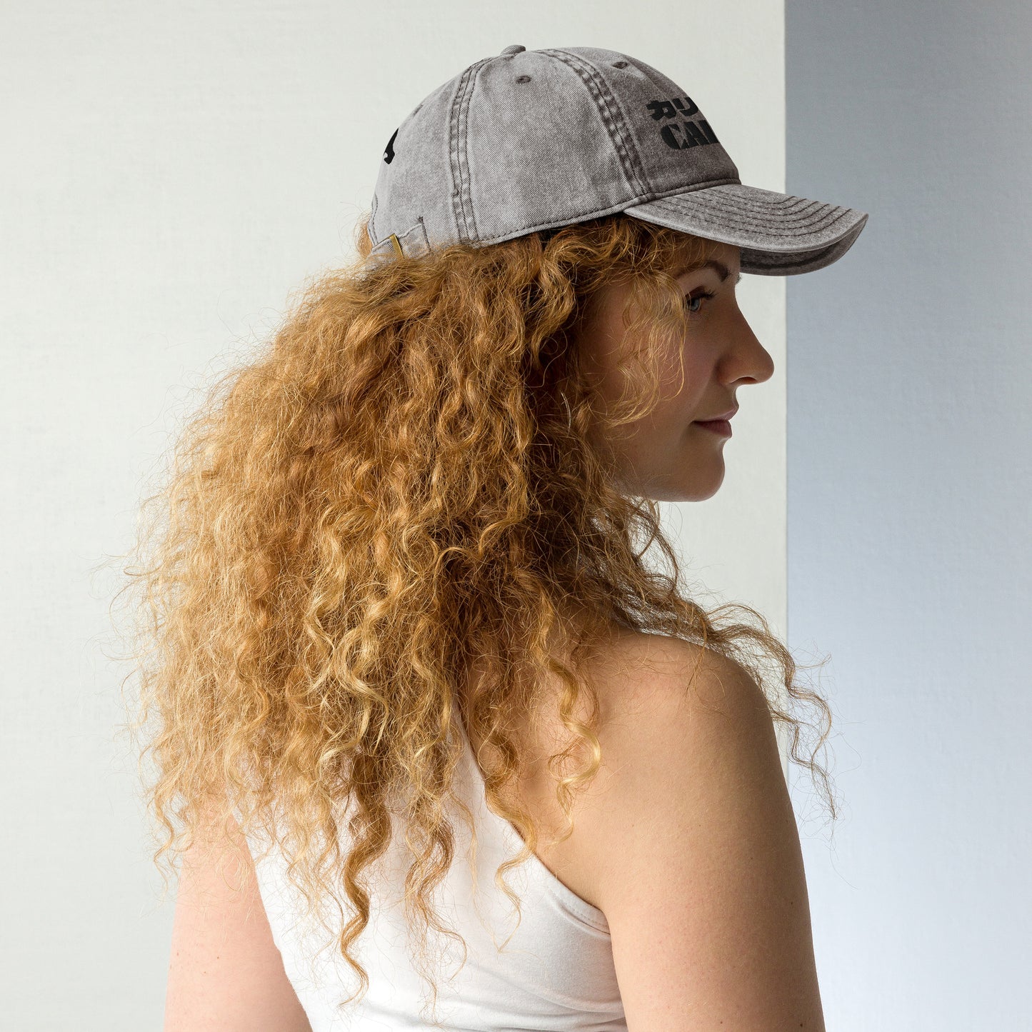 California Grizzly Bear Japanese Katakana Vintage Cotton Twill Cap
