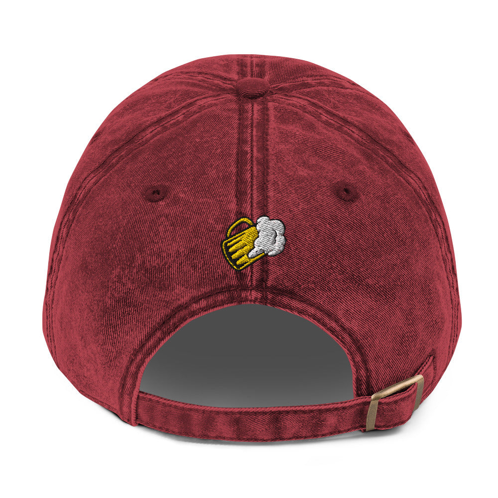 Don’t worry, be hoppy, Beer, Vintage Cotton Twill Cap