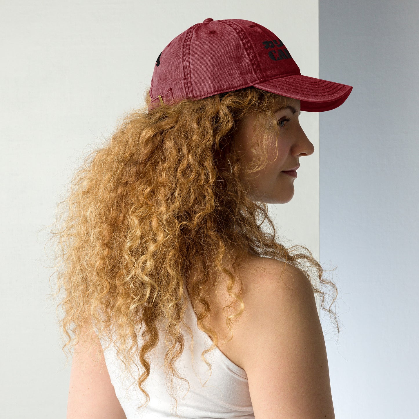 California Grizzly Bear Japanese Katakana Vintage Cotton Twill Cap
