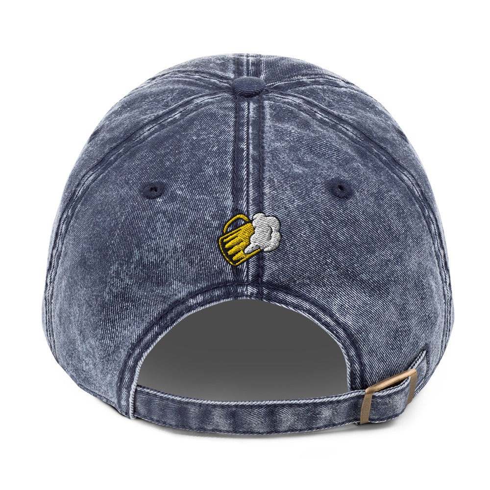 Don’t worry, be hoppy, Beer, Vintage Cotton Twill Cap