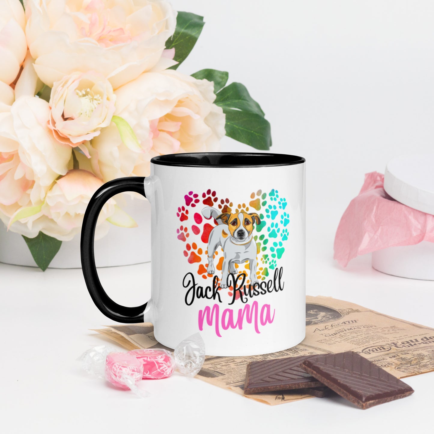 Jack Russell Mug with Color Inside