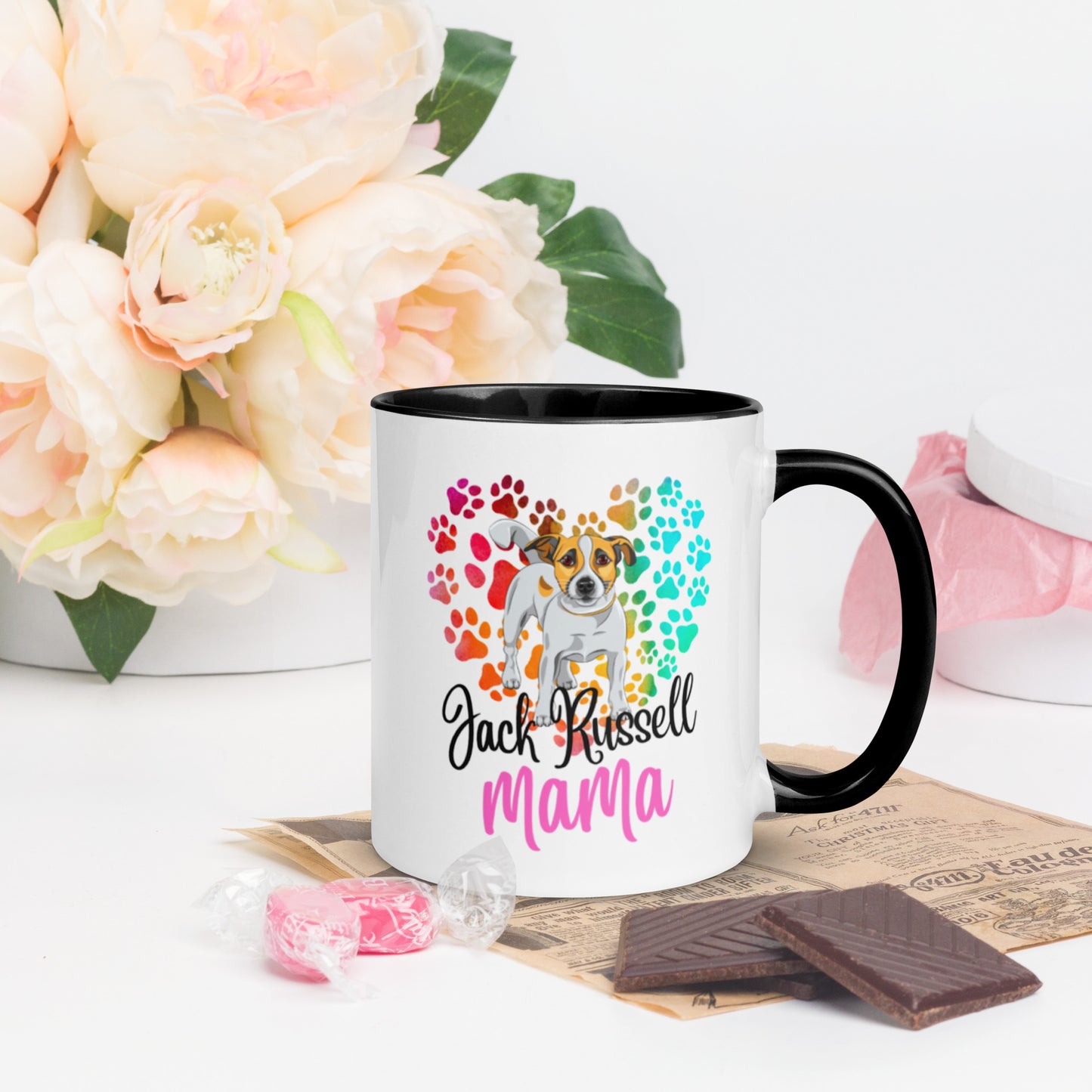 Jack Russell Mug with Color Inside