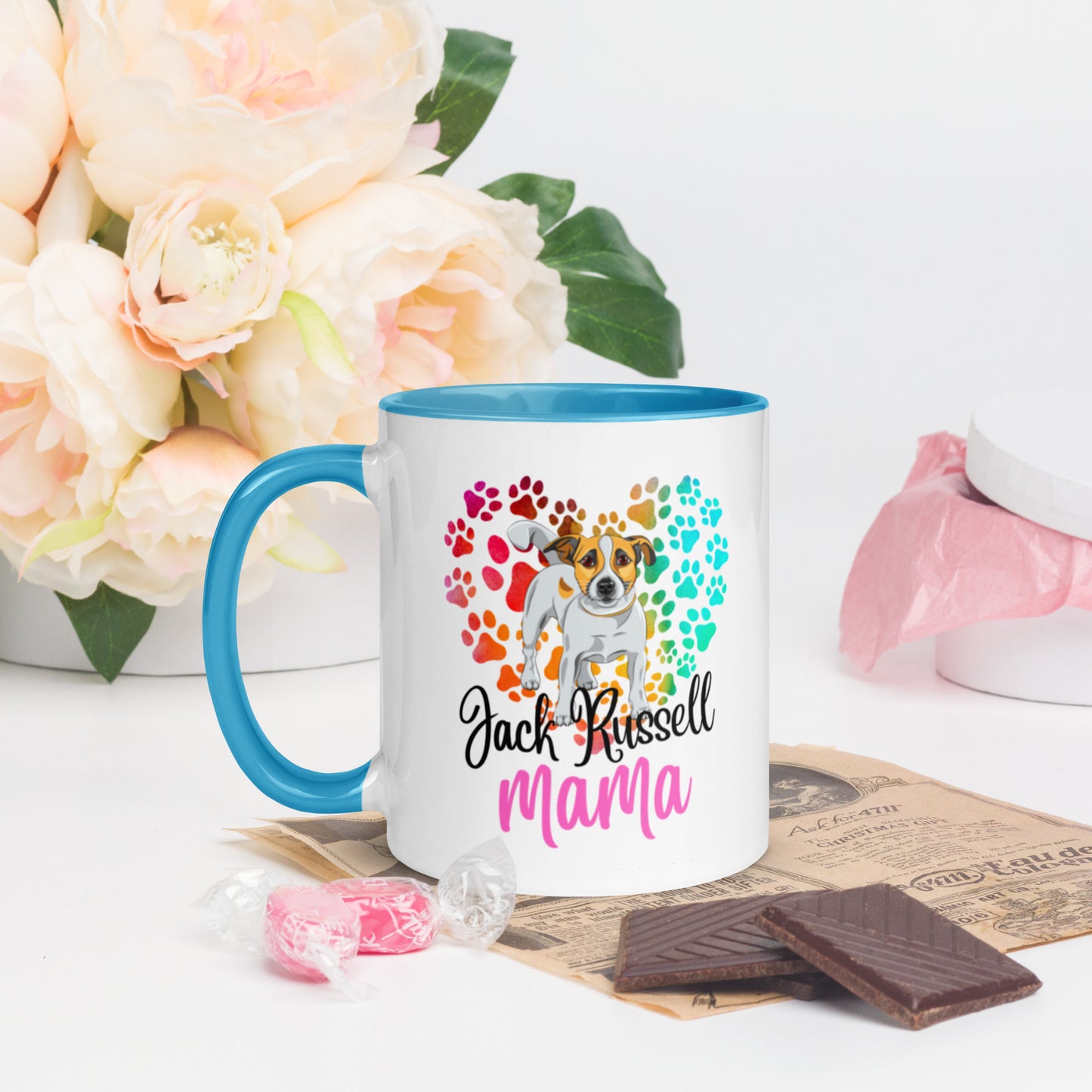Jack Russell Mug with Color Inside