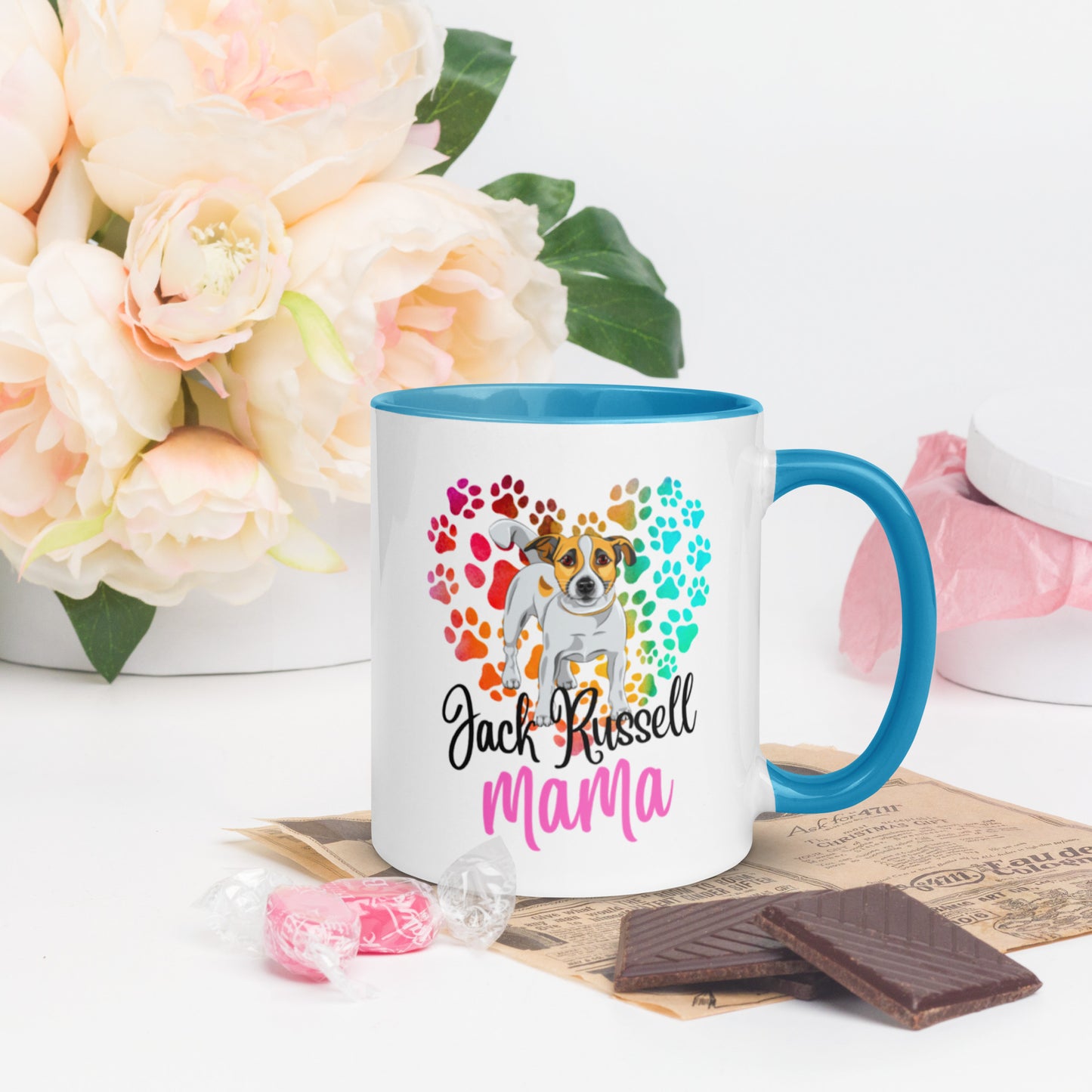 Jack Russell Mug with Color Inside