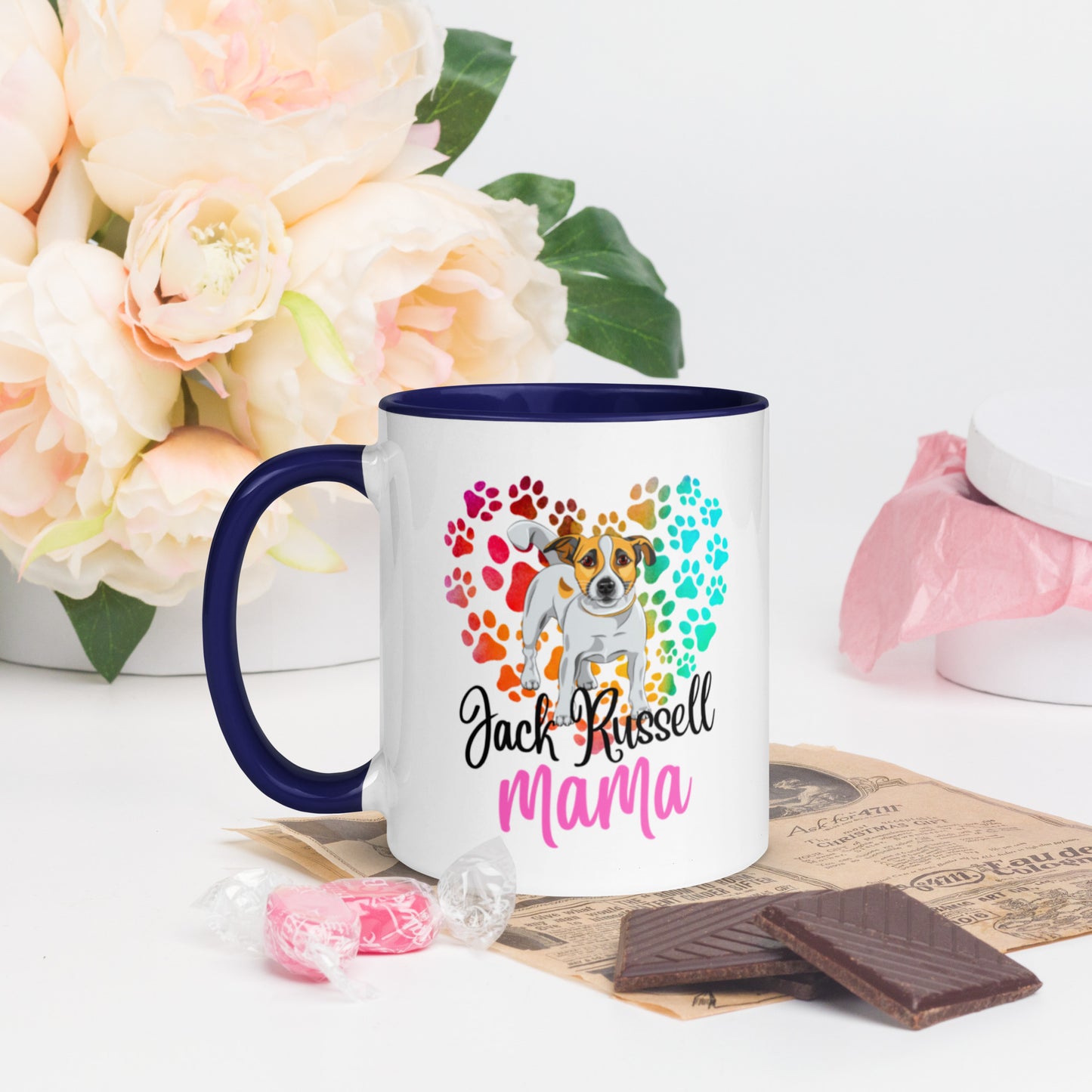 Jack Russell Mug with Color Inside