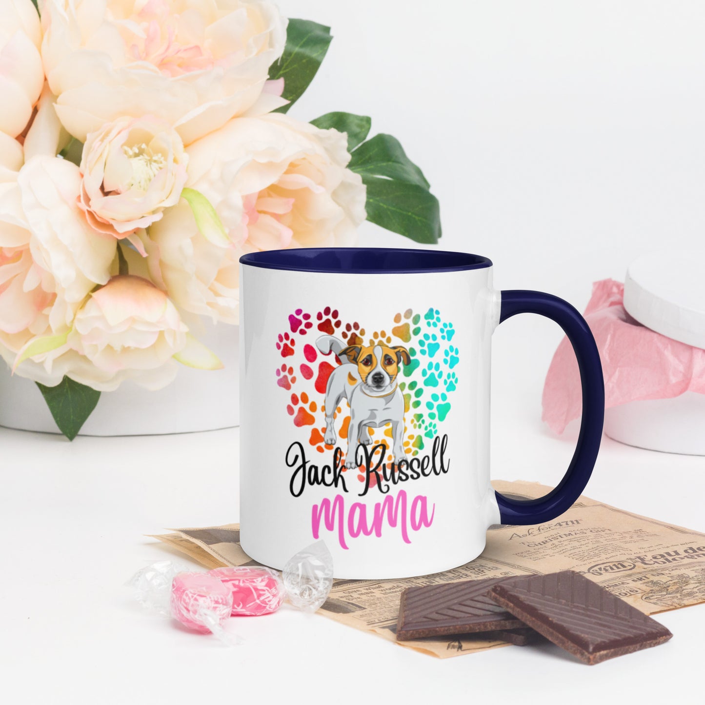 Jack Russell Mug with Color Inside