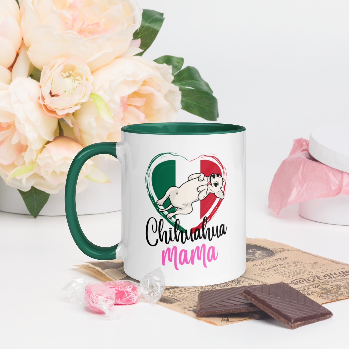 Chihuahua Mexico Mug with Color Inside