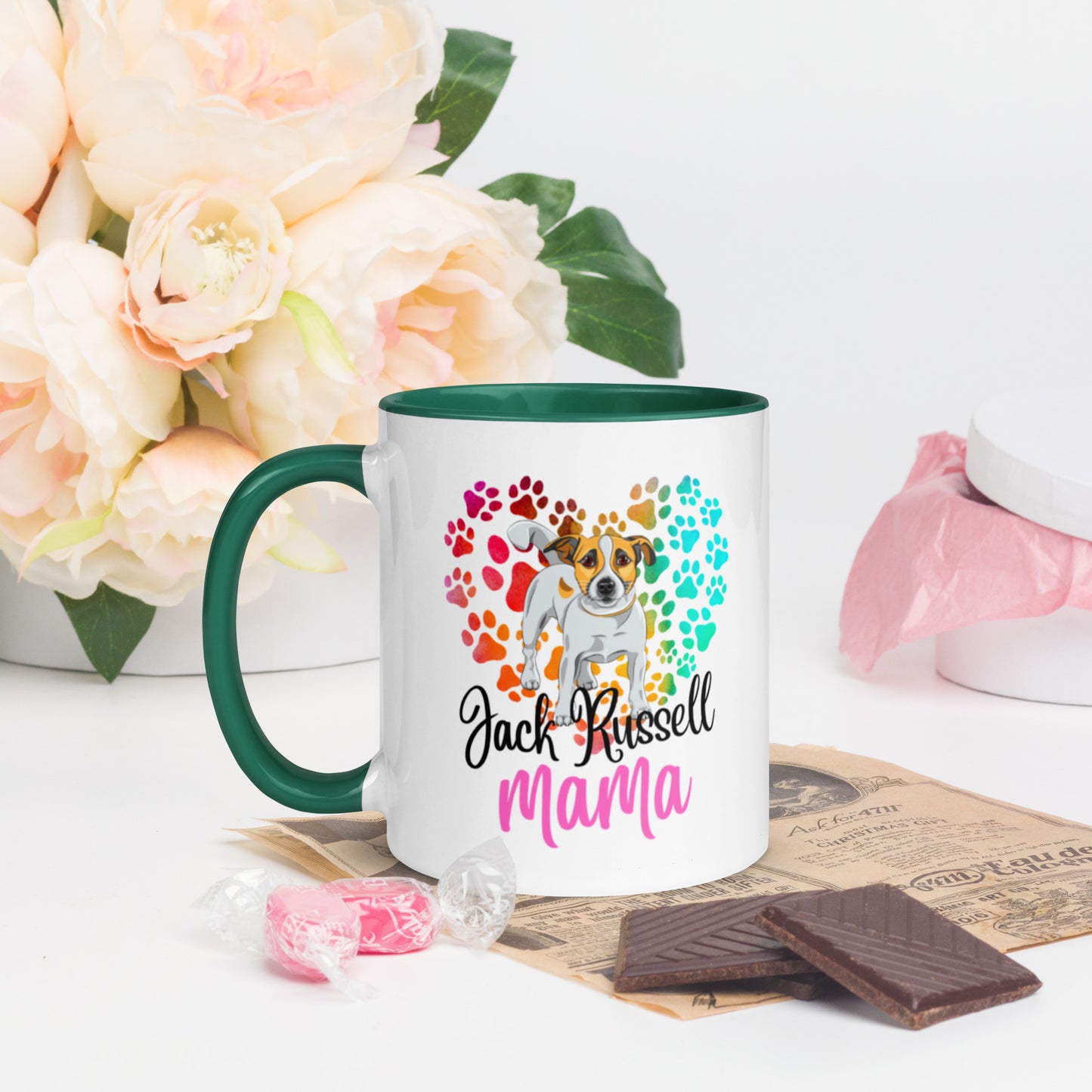 Jack Russell Mug with Color Inside