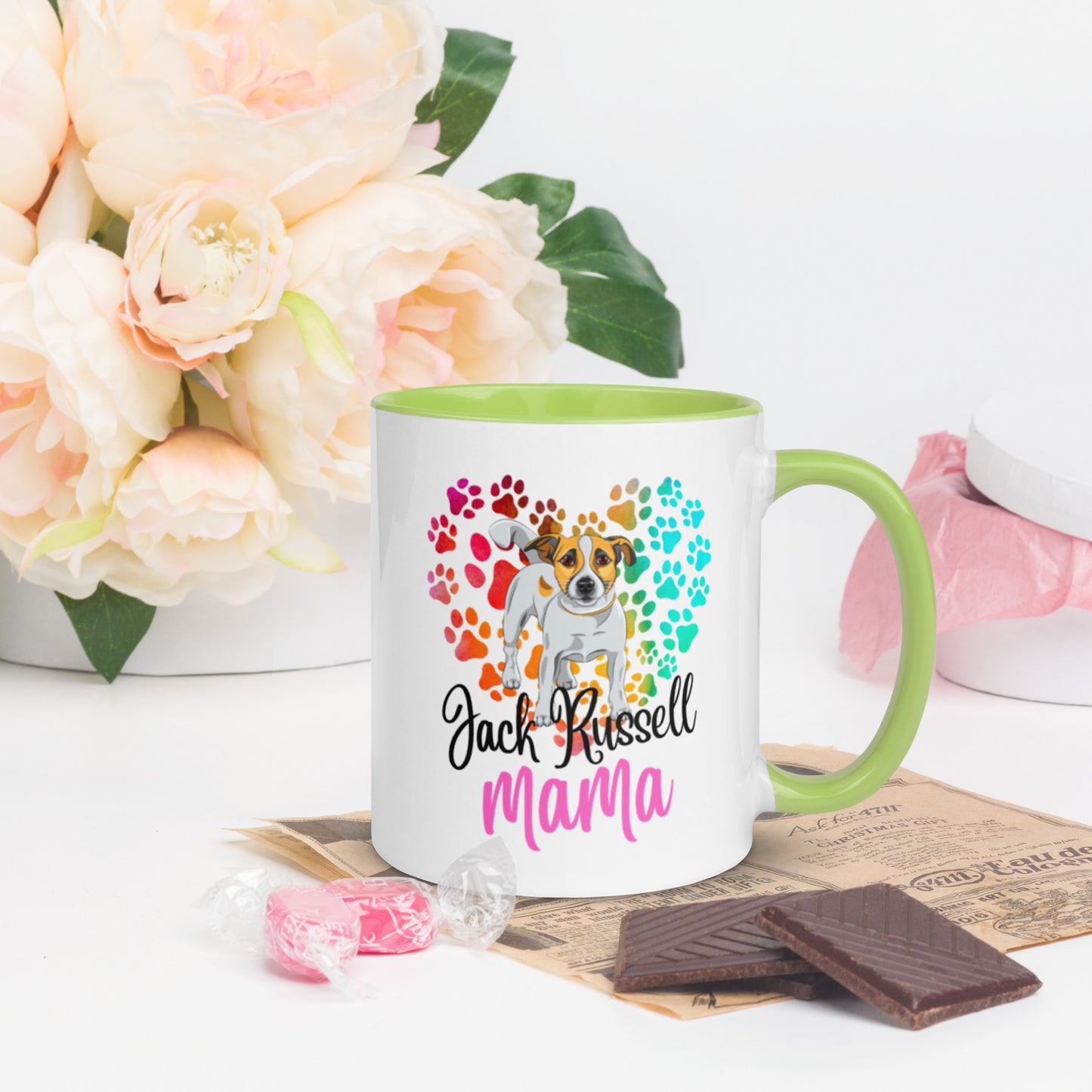Jack Russell Mug with Color Inside