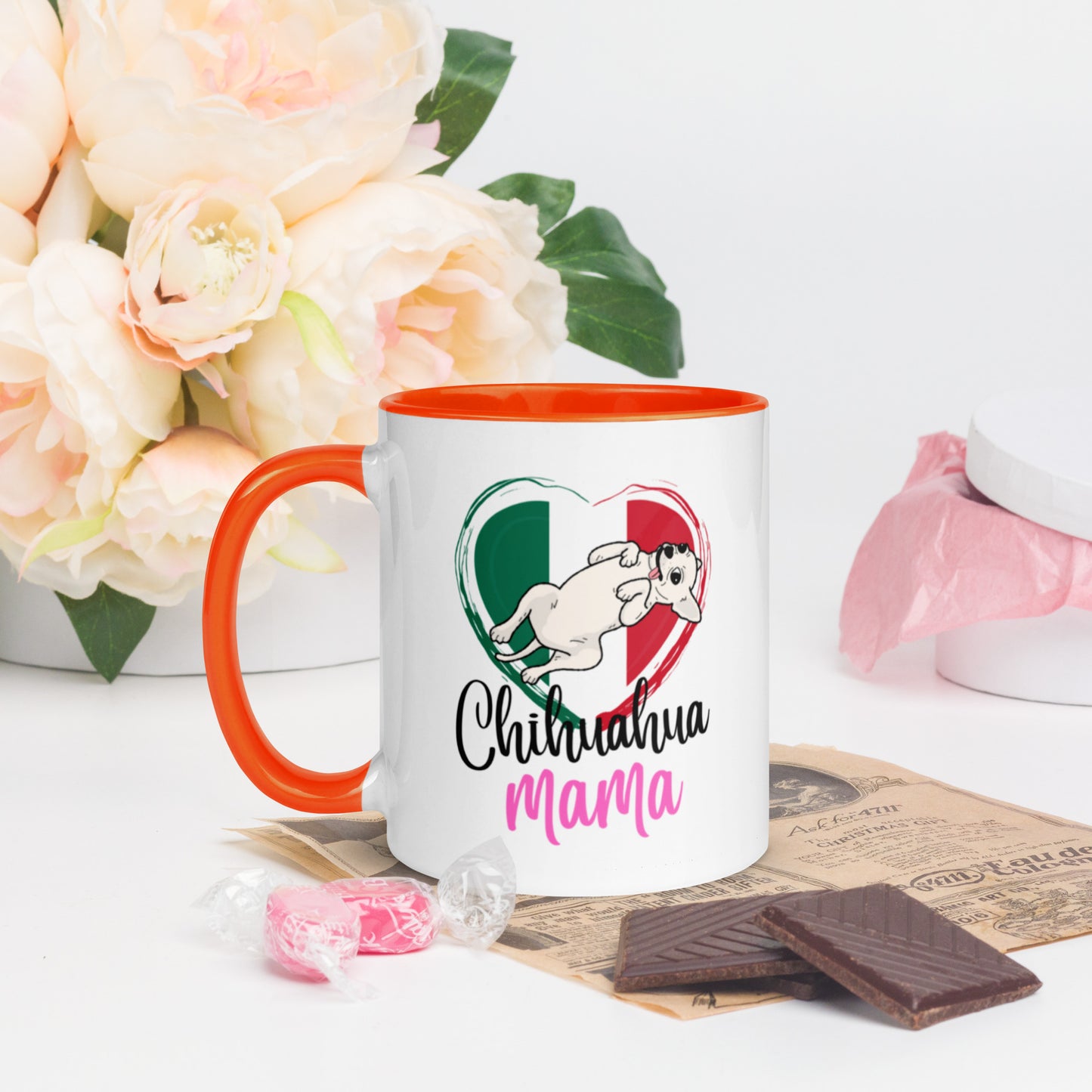 Chihuahua Mexico Mug with Color Inside