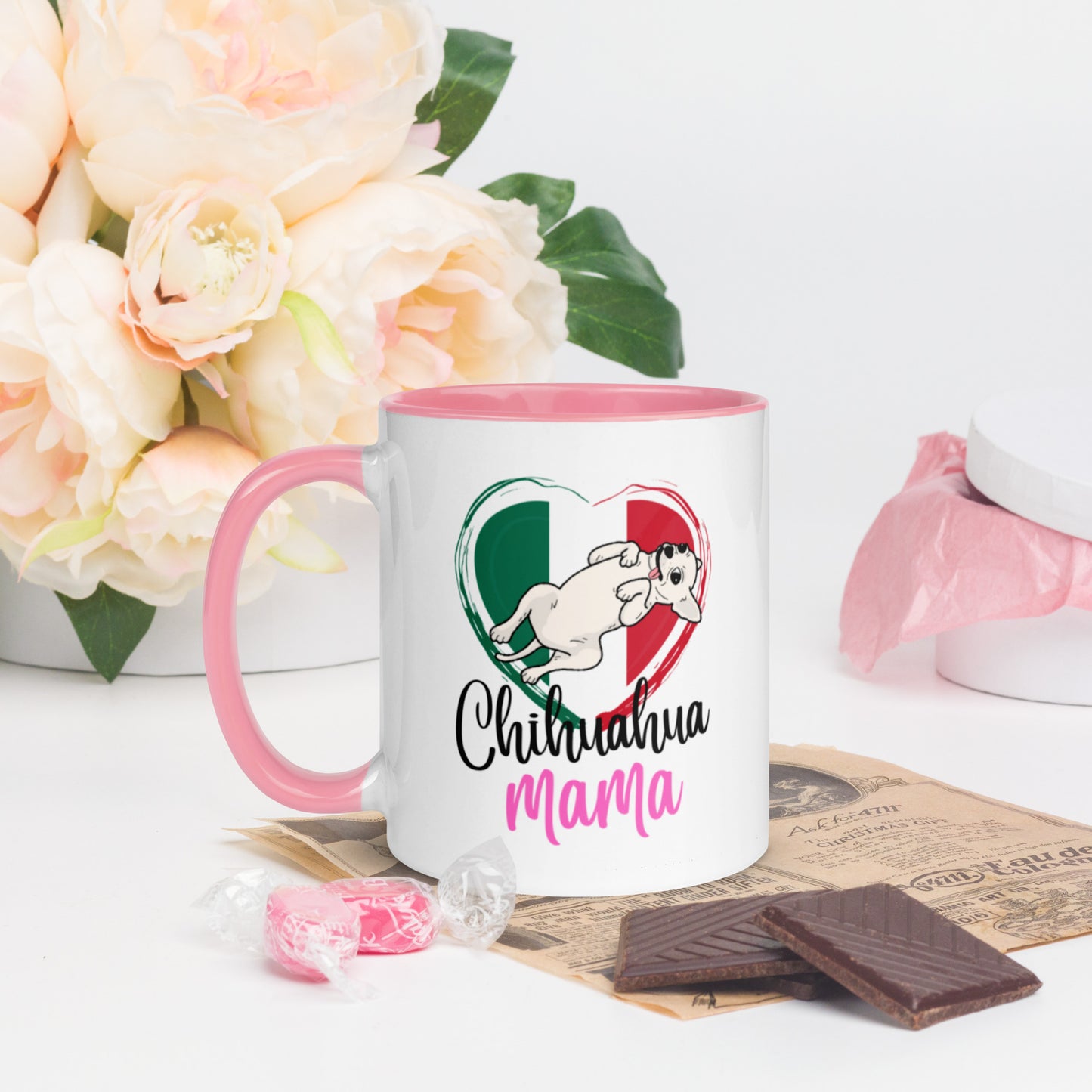 Chihuahua Mexico Mug with Color Inside