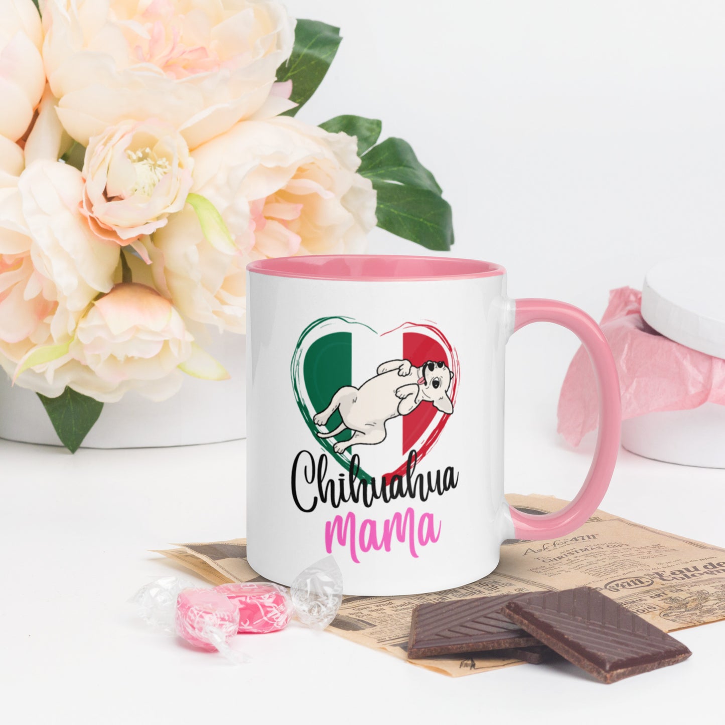 Chihuahua Mexico Mug with Color Inside