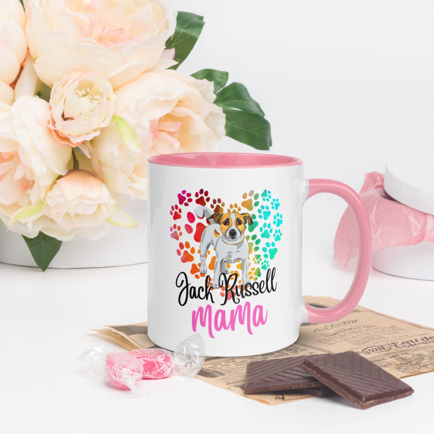 Jack Russell Mug with Color Inside