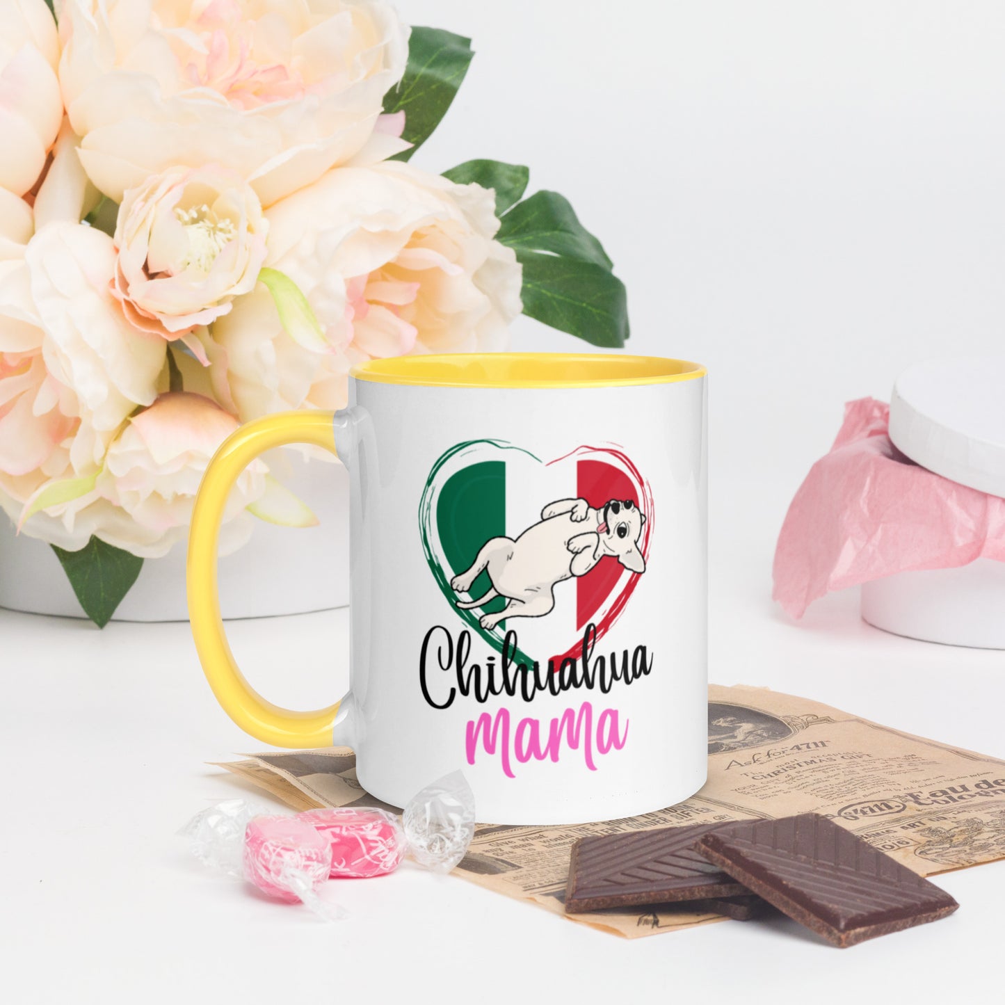 Chihuahua Mexico Mug with Color Inside