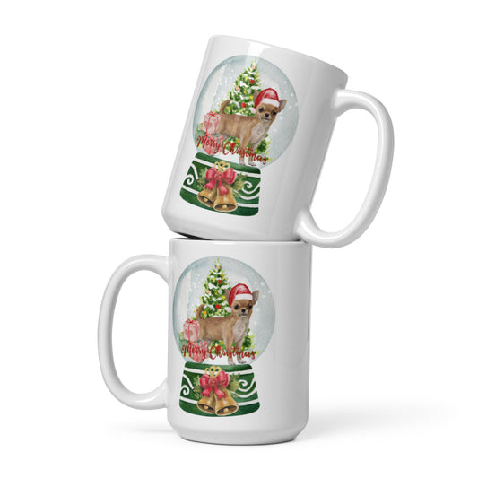 Chihuahua White glossy mug