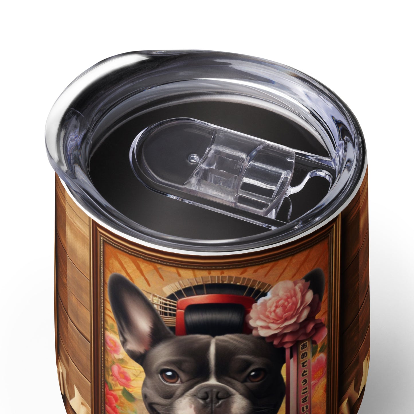 Frenchie Gift ,French bulldog, French bulldog Mom, Kawaii Gift, Frenchie mama, Japanese, kimono, my mom & dad spoils me, Frenchie Wine tumbler