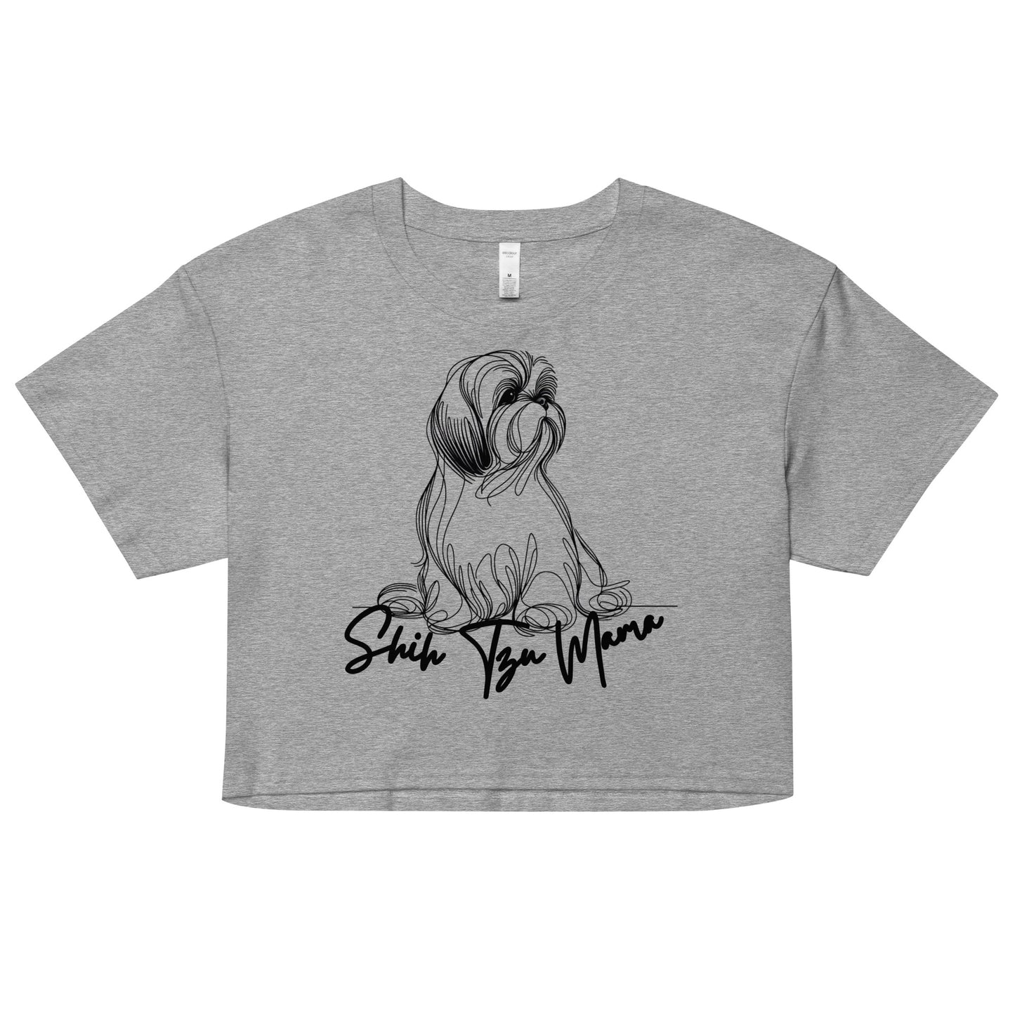Shih Tzu Shirt, Shih Tzu Mom Shirt, Shih Tzu Owner Gift, Mom Shirt, Dog Lover Shirt, Women’s crop top