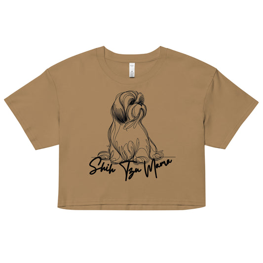 Shih Tzu Shirt, Shih Tzu Mom Shirt, Shih Tzu Owner Gift, Mom Shirt, Dog Lover Shirt, Women’s crop top