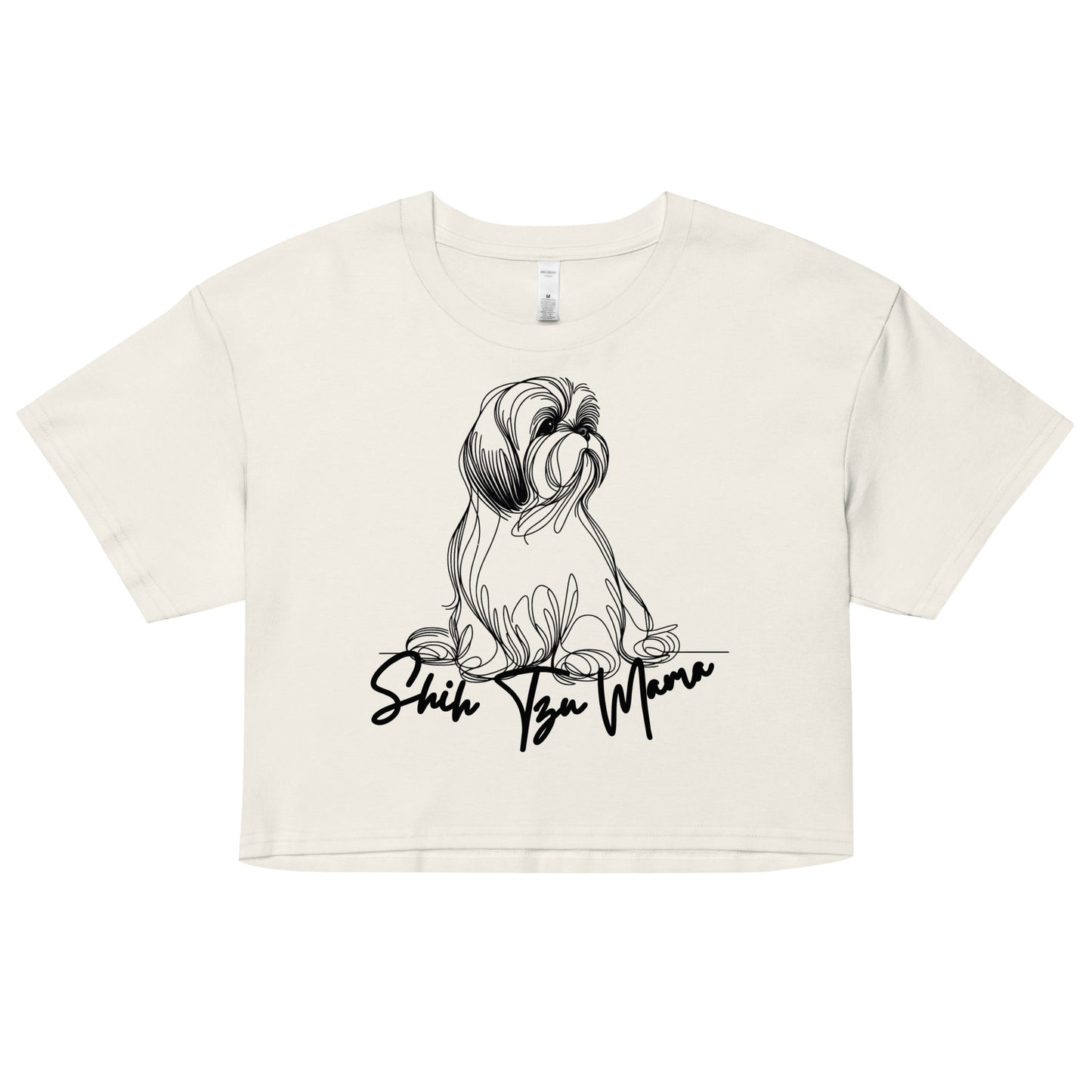Shih Tzu Shirt, Shih Tzu Mom Shirt, Shih Tzu Owner Gift, Mom Shirt, Dog Lover Shirt, Women’s crop top