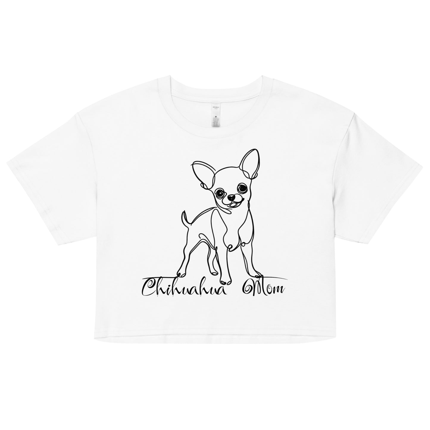 Chihuahua Shirt, Chihuahua Mom Shirt, Chihuahua Owner Gift, Mom Shirt, Women’s crop top
