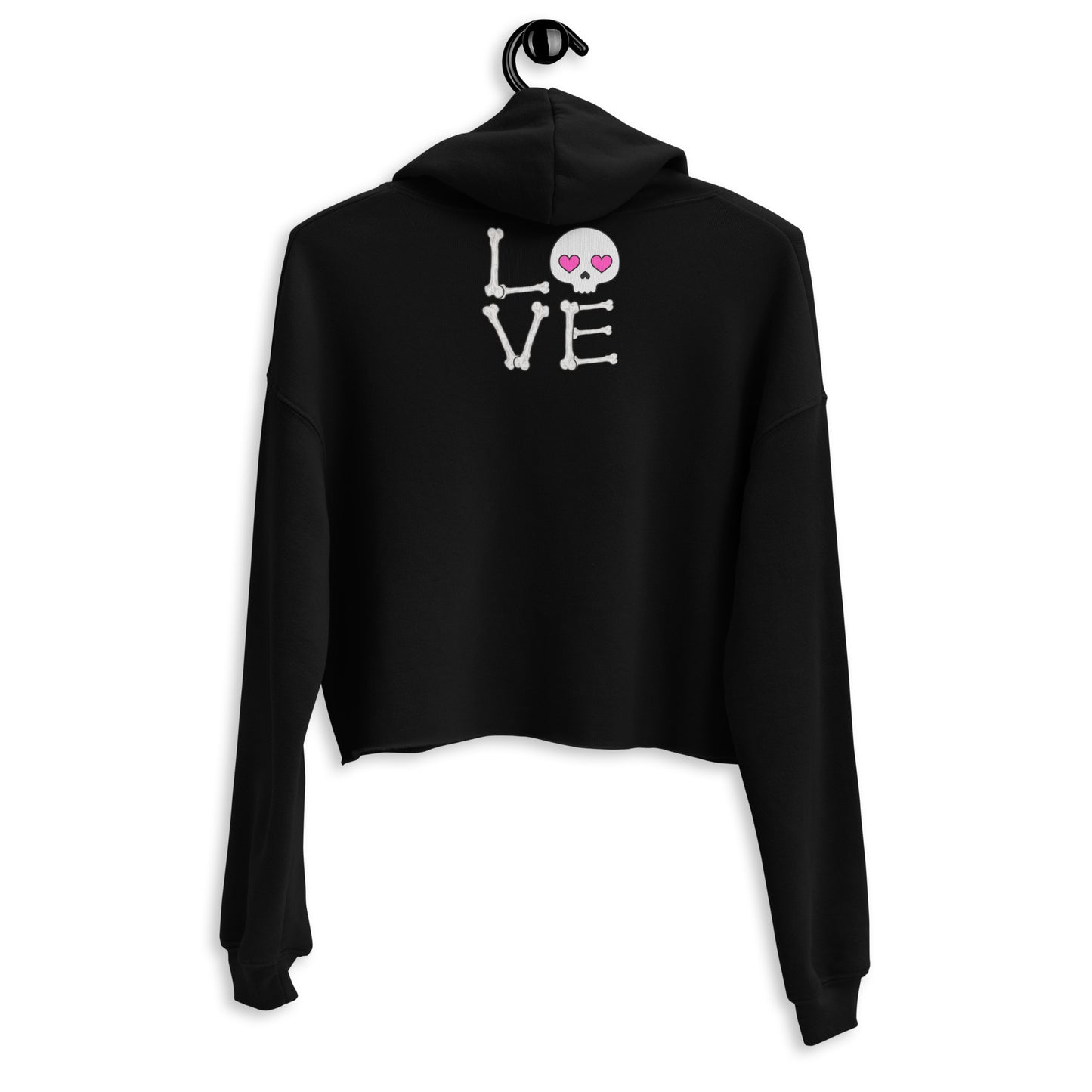 Love is like Heaven,  Skull  Crop Hoodie