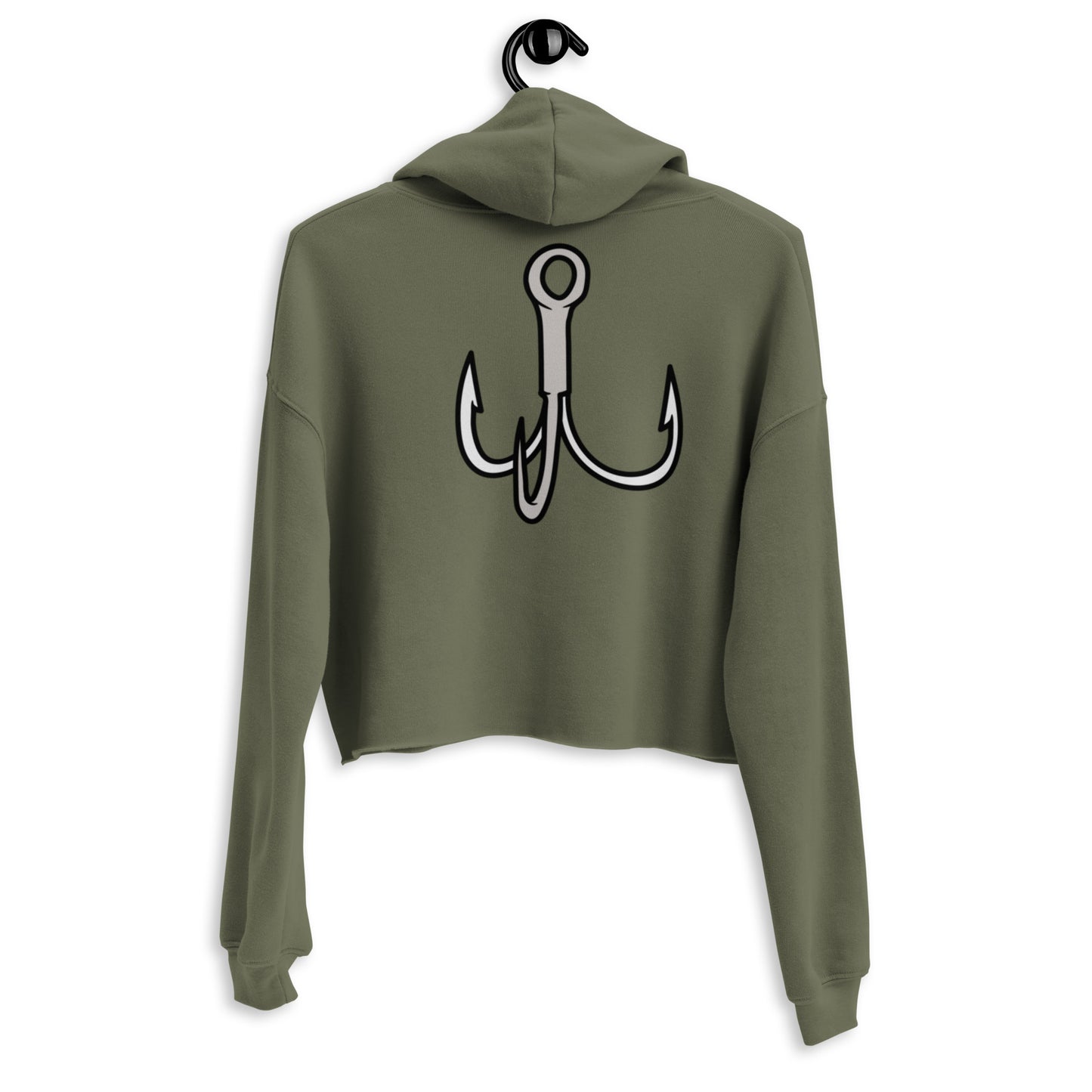 Heart Fish Crop Hoodie