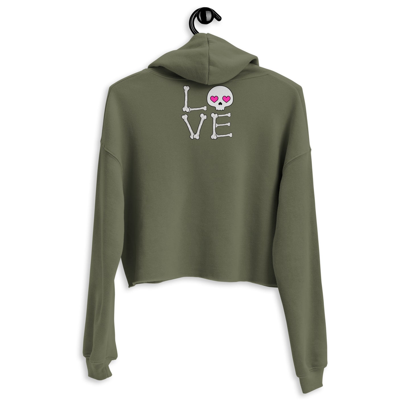 Love is like Heaven,  Skull  Crop Hoodie